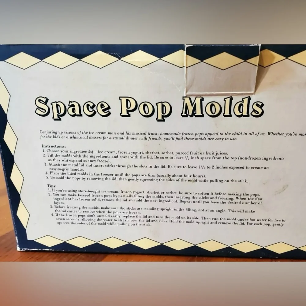 Williams Sonoma Space Pop Molds - Blue and Cream Box